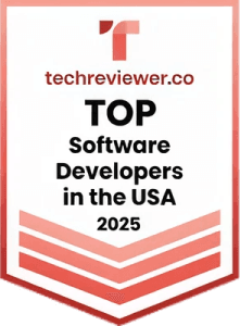 TechReviewer Top Software Developers in the USA 2025 award badge