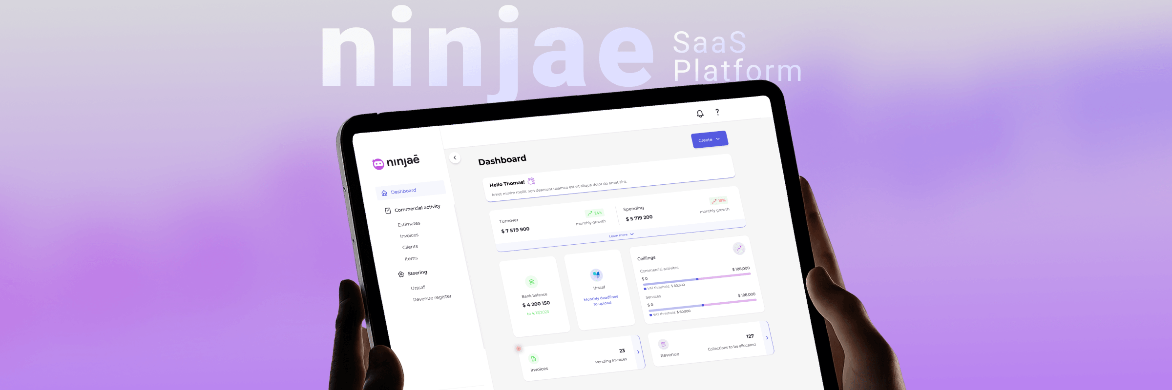 Ninjae | SaaS Platform for Self-Employed Entrepreneurs