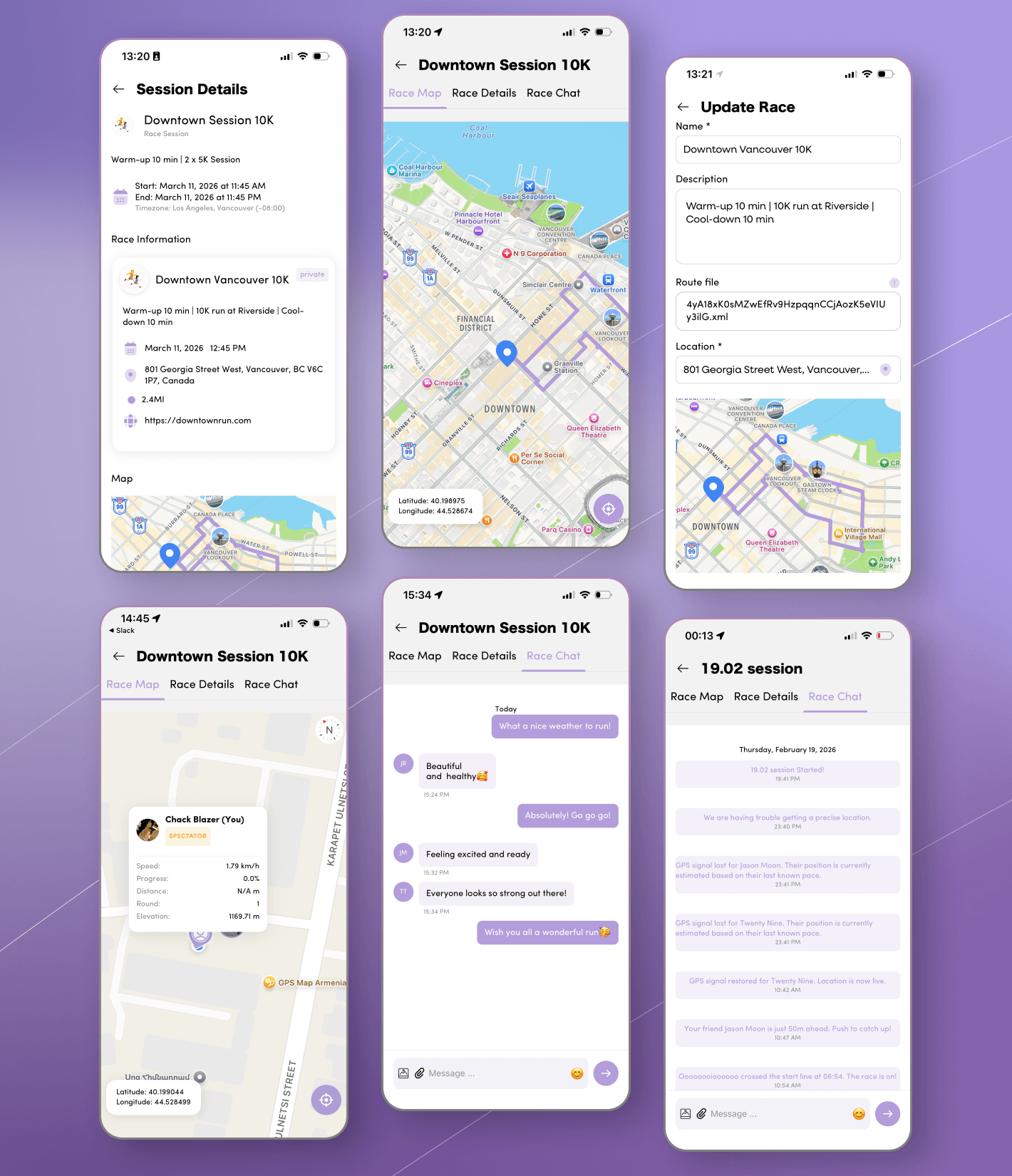 Sports Tech · Mobile & Web Application · Real-Time Tracking Results 1