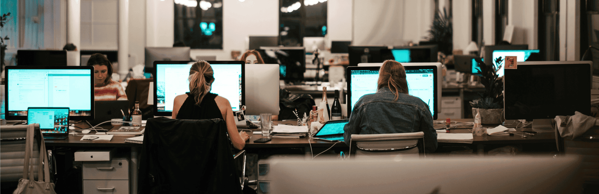 Team collaborating on industry solutions