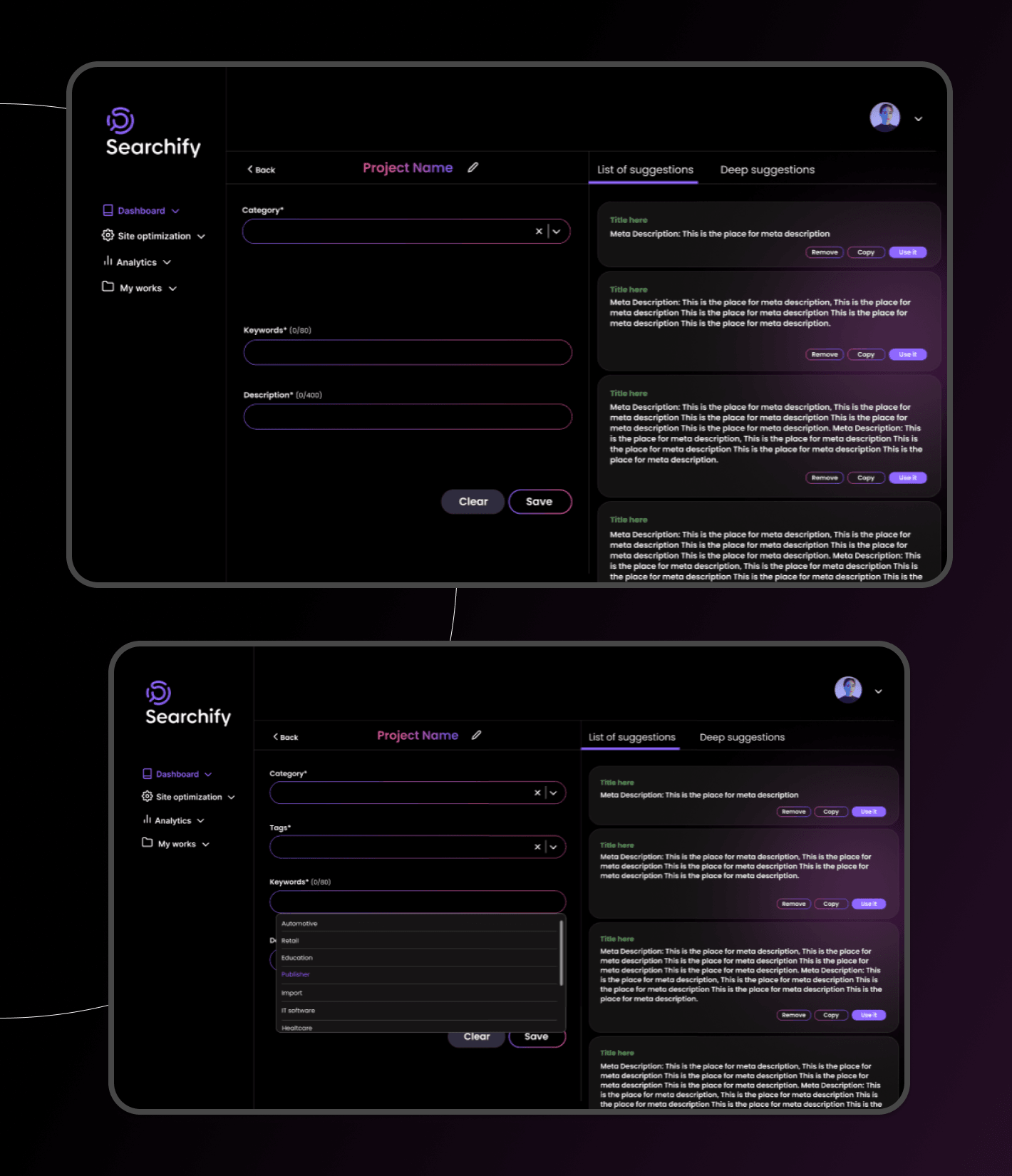 Searchify | Search & Discovery Platform Results 1