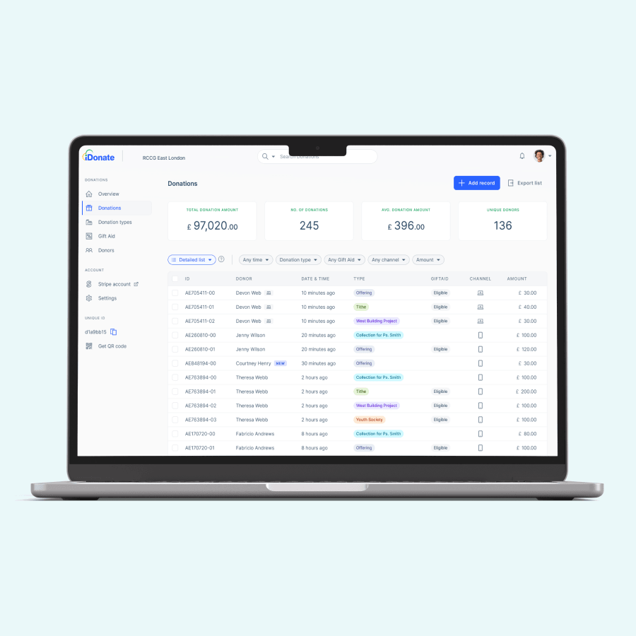 iDonate | Donation Management Platform Solution
