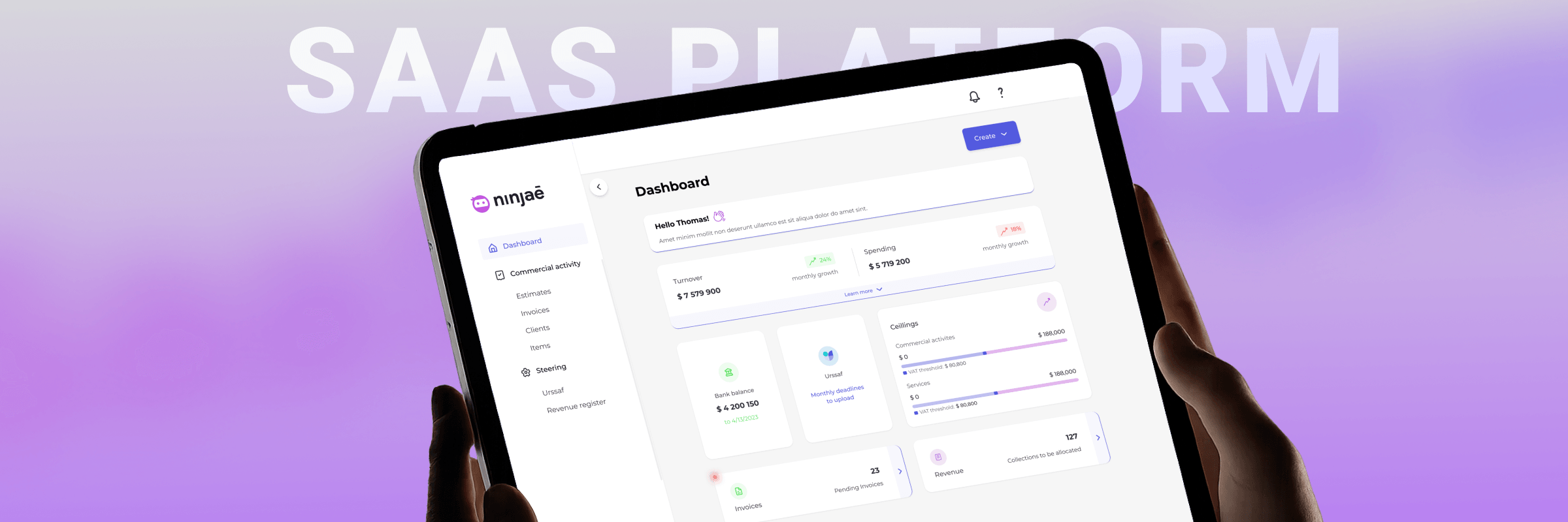 Ninjae | SaaS Platform for Self-Employed Entrepreneurs