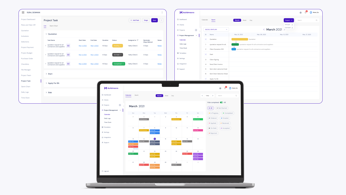 Construction Project Management SaaS Platform Results 3