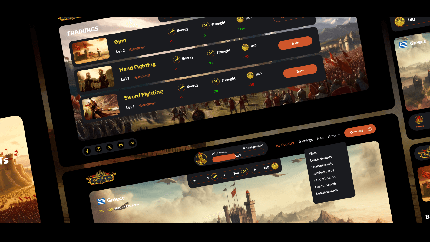 Imperium Blockchain RPG Platform Approach