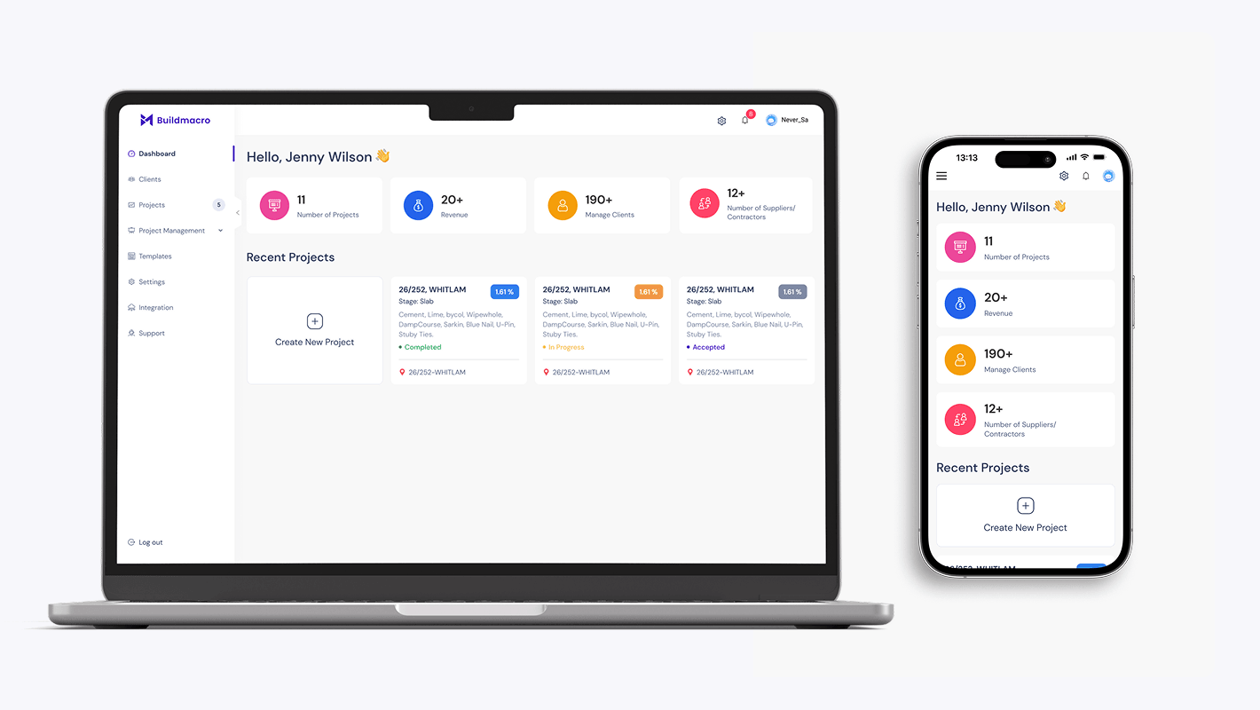 Construction Project Management SaaS Platform Approach